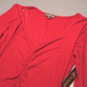 ALMOST FAMOUS RED SHIRT NEW WITH TAGS